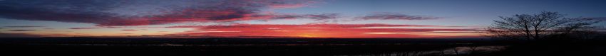 16:45, am Parkplatz Grenzau in Richtung Eifel Sonnenuntergang