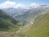 Tag 2, Furka Pass, mit Blick auf den Grimsel Pass Grumsel Pass vom Furka gesehen